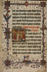Het Feest van Corpus Christi, uit het Lovel Lectionarium, voor 1408