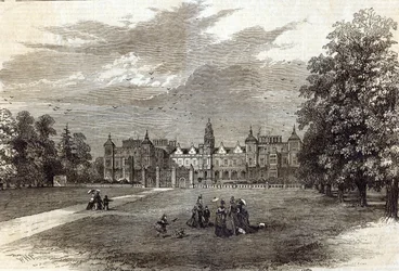 Hatfield House, de zetel van de Markies van Salisbury, uit 