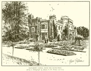 Hawards Kasteel, vanuit het Zuidwesten