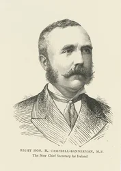 Henry Campbell-Bannerman als Chief Secretary for Ireland (gravure)