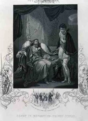 Henry IV Berispt Prins Henry, uit Henry IV door William Shakespeare (1564-1616)