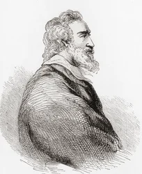 Hendrik IV, ook bekend als Goede Koning Hendrik, 1553-1610, uit Ward en Locks Geïllustreerde Geschiedenis van de Wereld, uitgegeven ca. 1882