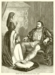 Hendrik VIII en Catharina Parr, 1546