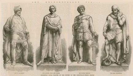 Historische stenen standbeelden