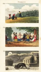 Historische uitzichten van Frankrijk