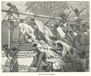 Huis-Thatching (gravure)