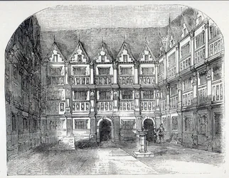 Huis van Sir Thomas Gresham, in Bishopsgate Street, Londen