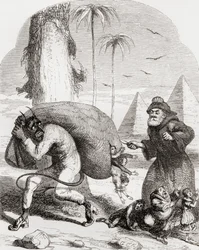Illustratie naar George Cruikshank voor het gedicht 