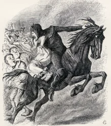 Illustratie naar J. Tenniel voor het gedicht 