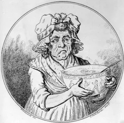 Illustratie, door George Moutard Woodward, gegraveerd door Isaak Cruickshank, uitgegeven door Allen & West, 1796