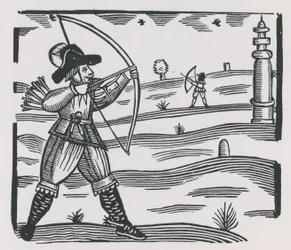 Illustratie van boogschieten