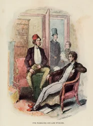 Illustratie voor De Geschiedenis van Pendennis door Thackeray