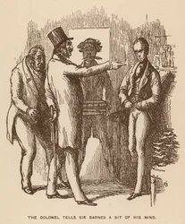 Illustratie voor The Newcomes door Thackeray