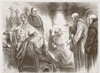 Illustratie uit The History of Protestantism door James Aitken Wylie (1808-1890), gepubliceerd 1878