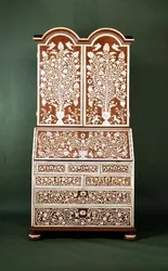 Ingelegd bureau, Anglo-Indisch, eind 18e eeuw
