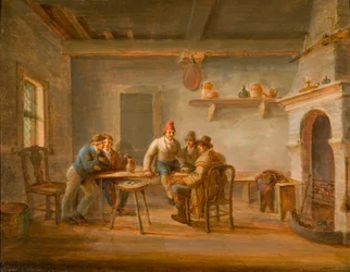 Interieur van een Engelse herberg