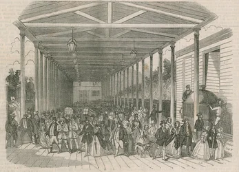 Interieur van het Great Western Railway eindstation