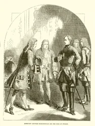 Ontmoeting tussen Marlborough en de koning van Zweden