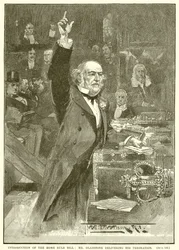 Invoering van de Home Rule Bill: Mr. Gladstone Houdt zijn Slotwoord