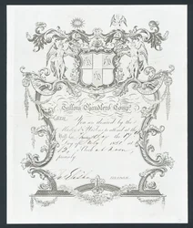 Uitnodiging voor het bal van de Tallow Chandlers Company, Londen