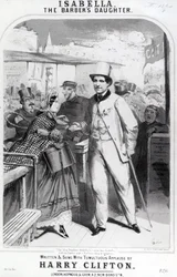Isabella de dochter van de kapper, advertentie voor de muziek van Harry Clifton, 1865
