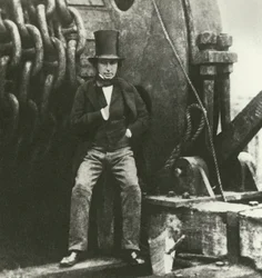 Isambard Kingdom Brunel, ingenieur, tijdens de bouw van de Great Eastern