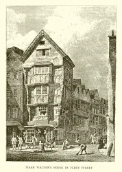 Huis van Izaak Walton in Fleet Street