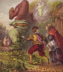 Jack en de Bonenstaak (kleur litho)