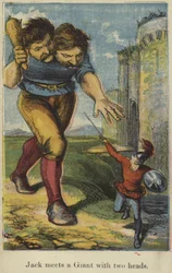 Jack ontmoet een reus met twee hoofden