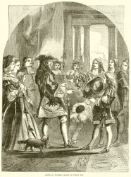 James II neemt afscheid van Lodewijk XIV
