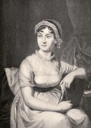 Jane Austen (1775-1817) illustratie uit 