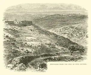 Jeruzalem vanaf de Heuvel van Kwaad Raad