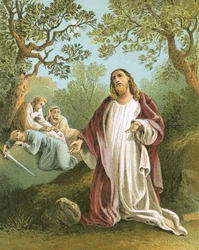 Jezus in de tuin van Gethsemane