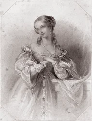 Juliette (Romeo en Julia) in Galerie des femmes de Shakespeare, circa 1838