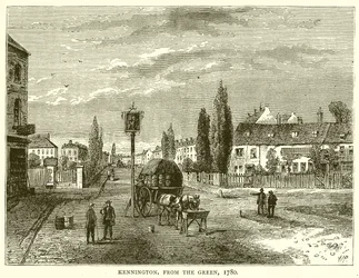 Kennington, vanaf het Groen, 1780