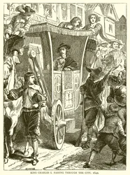 Koning Karel I trekt door de Stad, 1642