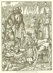 Koning Jan ondertekent de Magna Charta, 1215