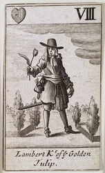 Lambert Simnel, Ridder van de Gouden Tulp, uit een set speelkaarten