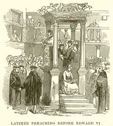 Latimer predikt voor Edward VI
