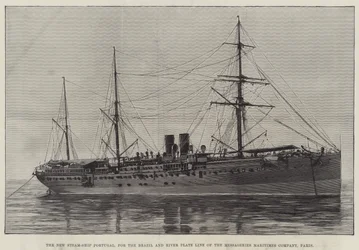 Te Water Laten van een Gewapende Australische Passagiersstoomboot, de Courier, in Wallsend-on-Tyne