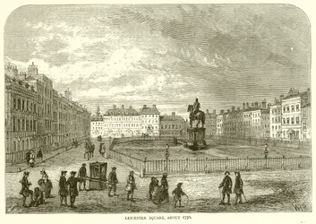 Leicester Square, circa 1750