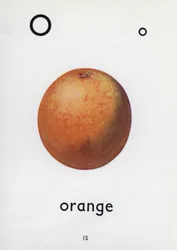 Letter O, sinaasappel