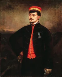 Luitenant Thomas Murphy in het ongedwongen uniform van het Turkse contingent, Krim, 1857
