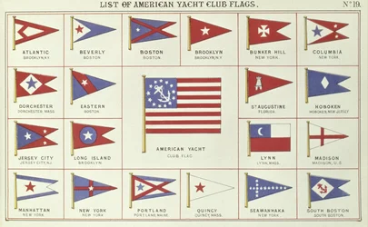 Lijst van Amerikaanse Yacht Club Vlaggen, uit Lloyds Register of Shipping, 1881