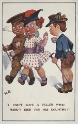 Klein meisje dat haar vriendje kiest