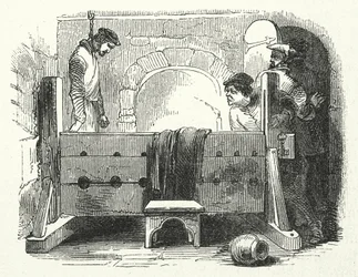 Lollards: Moord op Richard Hunne (gravure)