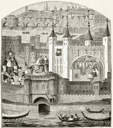Londen en de Tower of London in de 15e eeuw, uit 