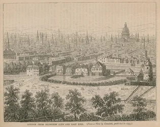 Londen vanuit Islington (City en East End)