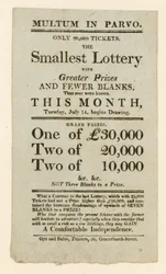 Loterijadvertentie
