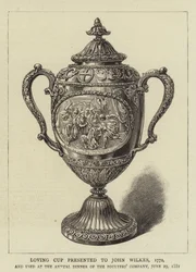 Loving Cup gepresenteerd aan John Wilkes